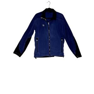 Mountain Hardware size L blue zip-up jacket zip pockets hiking outdoors camping